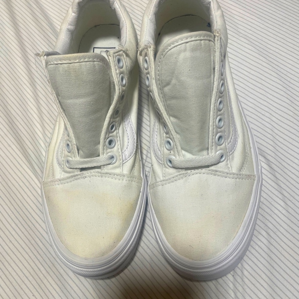 Vans old skool low white